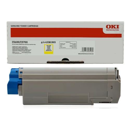 Oki toner geel (43381905)