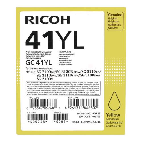 Ricoh inktcartridge geel (405768 / GC41YL)