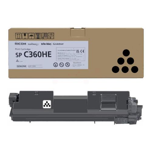 Ricoh toner zwart (408184 / SPC360HE) (hoge capaciteit)