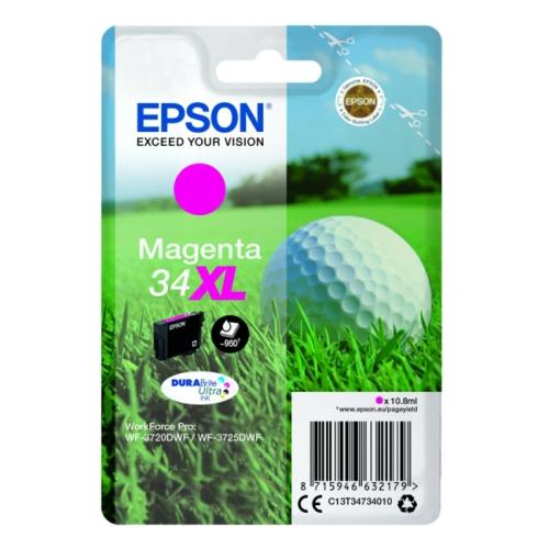 Epson inktcartridge magenta (C13T34734010 / 34XL) (hoge capaciteit)