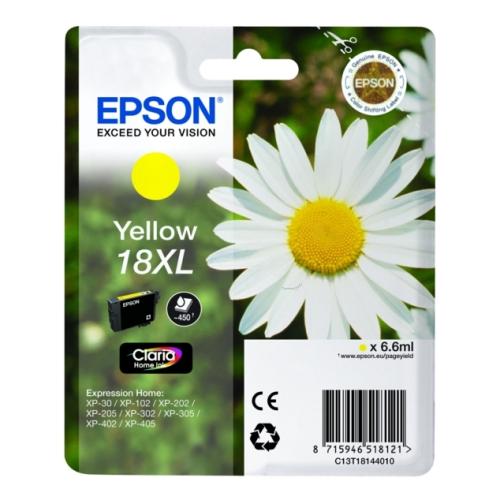 Epson inktcartridge geel (C13T18144012 / 18XL) (hoge capaciteit)