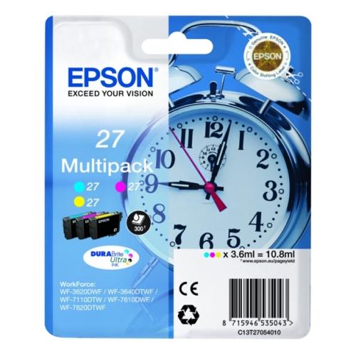 Epson inktcartridge cyaan / magenta / geel (C13T27054012 / 27) (multipack)