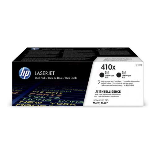 HP toner zwart (CF410XD / 410X) (Dual-Pack, hoge capaciteit)