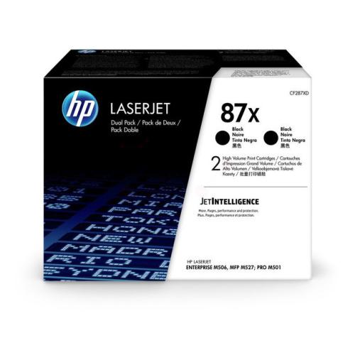 HP toner zwart (CF287XD / 87X) (Dual-Pack, hoge capaciteit)