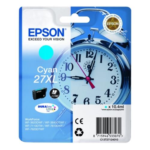 Epson inktcartridge cyaan (C13T27124012 / 27XL) (hoge capaciteit)