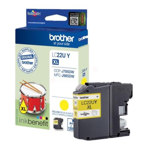 Brother inktcartridge geel (LC22UY)