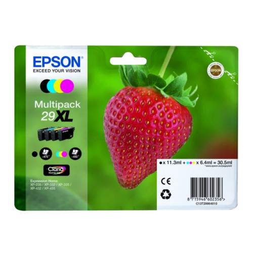 Epson inktcartridge zwart / cyaan / magenta / geel (C13T29964012 / 29XL) (multipack, hoge capaciteit)