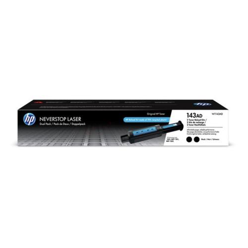 HP toner zwart (W1143AD / 143AD) (Dual-Pack)