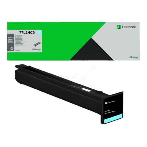 Lexmark toner cyaan (77L2HC0 / 077L2HC0) (Return, hoge capaciteit)