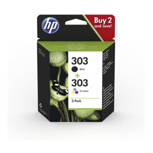 HP inktcartridge zwart / kleur (3YM92AE / 303) (Dual-Pack, multipack)