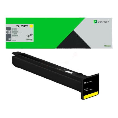 Lexmark toner geel (77L2HY0 / 077L2HY0) (Return, hoge capaciteit)