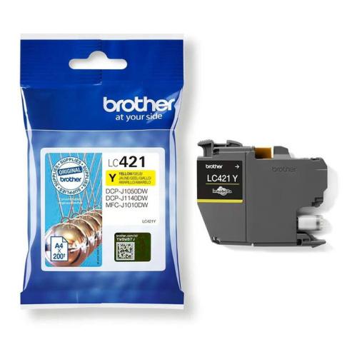 Brother inktcartridge geel (LC421Y /)