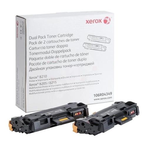 Xerox toner zwart (106R04349 / 106R4349) (Dual-Pack)