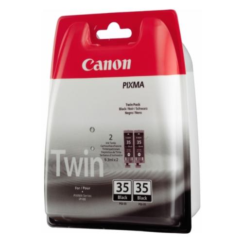 Canon inktcartridge zwart (1509B029 / PGI35BK) (Dual-Pack)