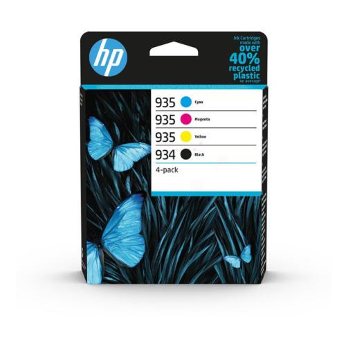 HP inktcartridge zwart / cyaan / magenta / geel (6ZC72AE / 934935) (multipack)