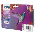 Epson inktcartridge zwart / cyaan / magenta / geel / cyaan foto / magenta foto (C13T08074011 / T0807) (multipack)