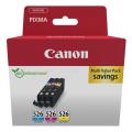 Canon inktcartridge cyaan / magenta / geel (4541B009 / CLI526) (multipack)