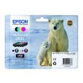 Epson inktcartridge zwart / cyaan / magenta / geel (C13T26364010 / 26XL) (multipack, hoge capaciteit)