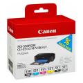 Canon inktcartridge zwart / cyaan / magenta / geel / grijs (6496B005 / PGI550CLI551) (multipack)