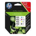 HP inktcartridge zwart / cyaan / magenta / geel (6ZC71AE / 932933) (multipack)